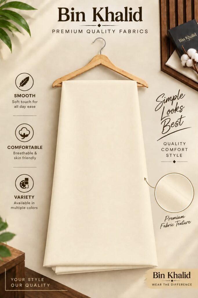 Bin Khalid Wash & Wear in Almond Cream