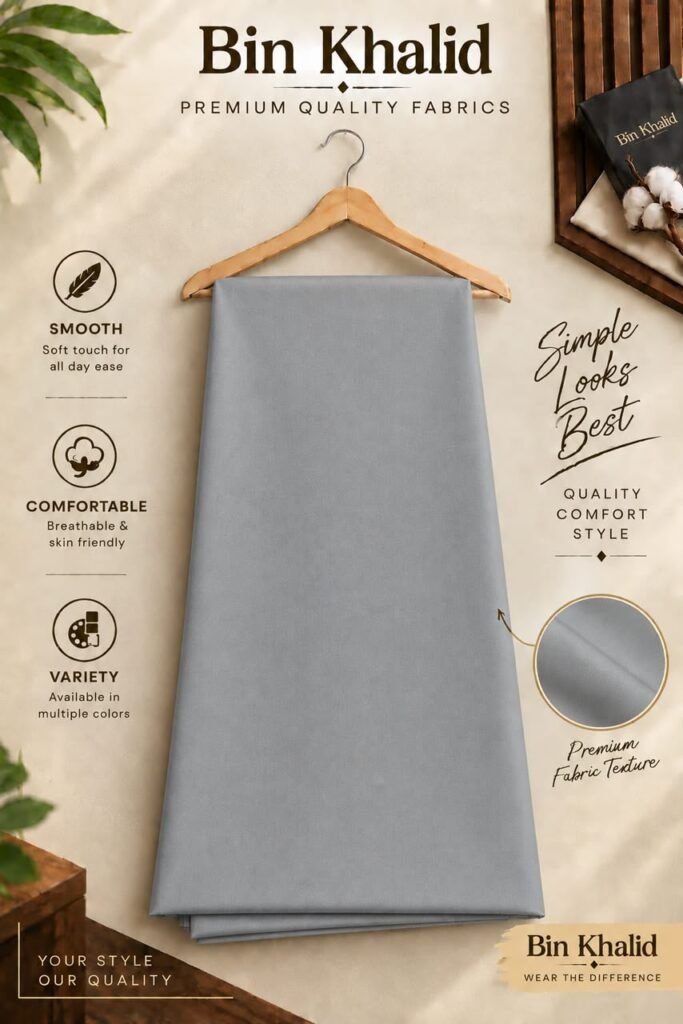 Bin Khalid Wash & Wear in Ash Grey