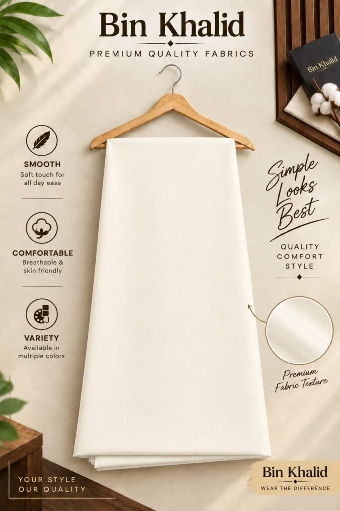 Bin Khalid Wash & Wear in Off White