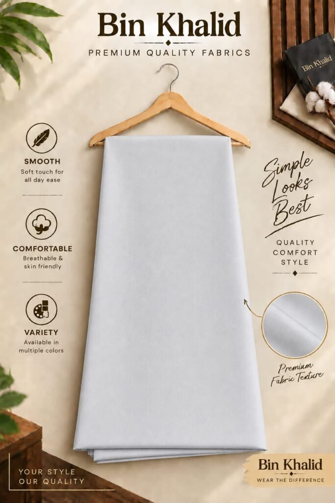 Bin Khalid Wash & Wear in Silver Grey
