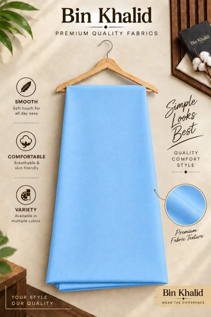 Bin Khalid Wash & Wear in Sky Blue